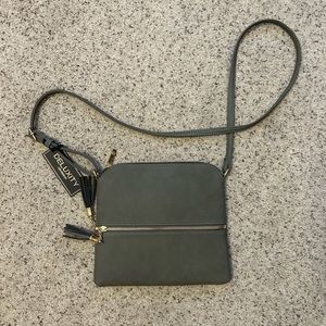 Gray Crossbody Bag